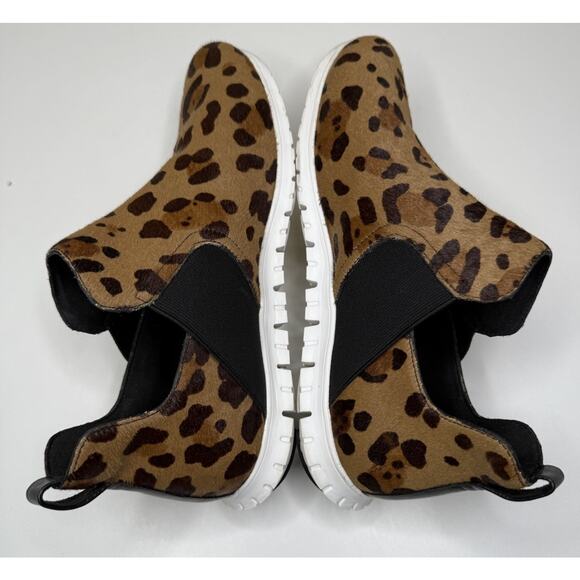 Cole Haan ZeroGrand Bootie Womens 8B Ocelot HairCalf Print Pull On Sneaker - Picture 5 of 10